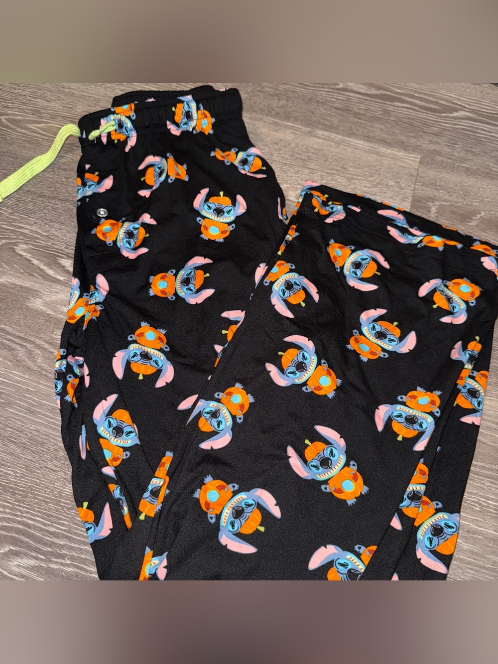 Mens Disney's Lilo And Stitch Jack-o-lantern Halloween Lounge Pants